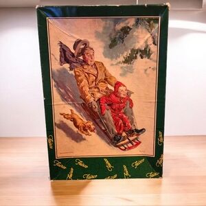 Vintage  Puzzle with Norman Rockwell picture